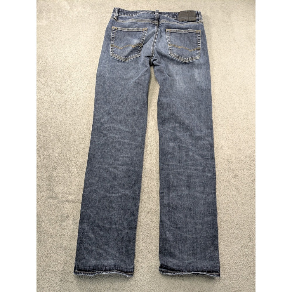 American Eagle Mens Original Straight Extreme Flex Jeans Blue 32x34 Medium Wash - Picture 3 of 13